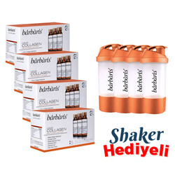 Barbaris - Barbaris Liquid Collagen Takviye Edici Gıda 50 ml 10 adet 4'lü set Shaker Hediyeli