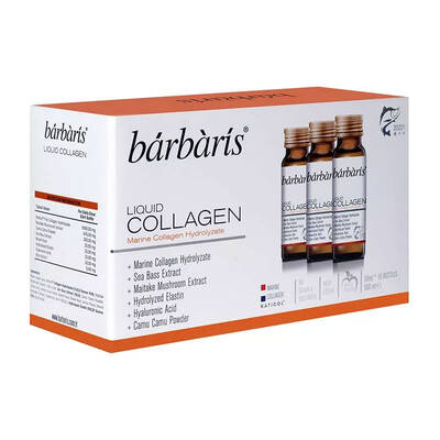 Barbaris Liquid Collagen Takviye Edici Gıda 50 ml 10 adet Shaker Hediyeli