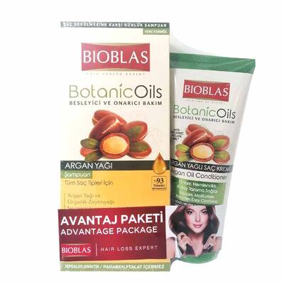 Bioblas Tüm Saçlar için Argan Yağı Özlü Set