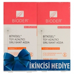 Bioder - Bioder Epiten Sirli Bant Ağda Vücut İçin 12adet (Hassas Cilt) İkincisi Hediye