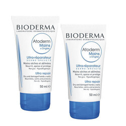 Bioderma - Bioderma Atoderm Nemlendirici El ve Tırnak Kremi 2x50 ml