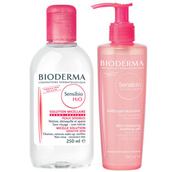 Bioderma - Bioderma Sensibio H2O 250ml + Sensibio Cleansing Foaming Gel 200ml