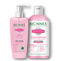 Bionnex - Bionnex Sensitiva Misel Solüsyon 250ml + Bionnex Sensitiva Yüz Yıkama Jeli 200ml