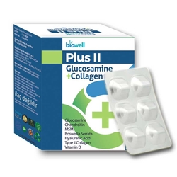 Biowell - Biowell Plus II Glucosamine + Collagen Takviye Edici Gıda 60 Kapsül