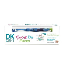 Dermokil - Dermokil Dk Dent Çocuk Diş Macunu + Fırçalı Florürsüz 50 ml