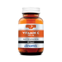 Dinamis - Dinamis Vitamin C 1000 mg Takviye Edici Gıda 30 Kapsül