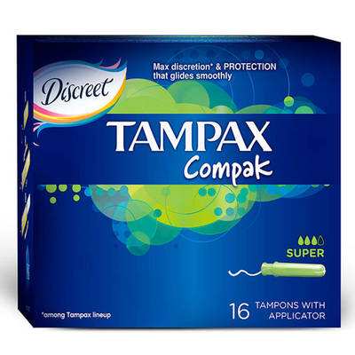 Discreet Tampax Compak Super 16 Tampon