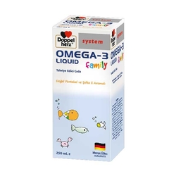 Doppel Herz - Doppel Herz Omega-3 Liquid Family Takviye Edici Gıda Sıvı 250 ml