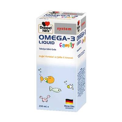 Doppel Herz Omega-3 Liquid Family Takviye Edici Gıda Sıvı 250 ml