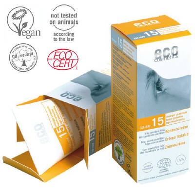 Eco cosmetics Organik Sertifikalı Güneş Koruyucu Krem (SPF 15) 75 ml