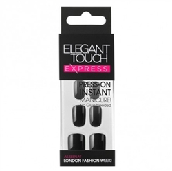 Elegant Touch - Elegant Touch Kendinden Yapışkanlı Takma Oje Polished Black