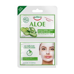 Equilibra - Equilibra Aloe Purifying Face Mask 2 x 7,5 ml