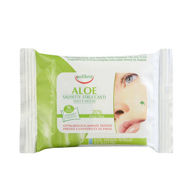Equilibra Aloe Wipes Make Up Remover 10 Pack
