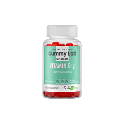 GUMMYLAB-VITAMIN B12 FOR ADULTS PORTAKAL60 Gummies