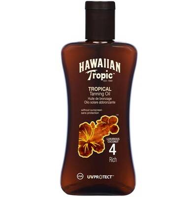 Hawaiian Tropic Protective Tanning Oil Spf4 200ml
