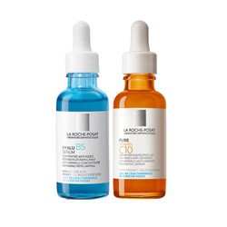 La Roche Posay - La Roche Posay Hyalu B5 Dolgunlaştırıcı Serum 30 ml & Vitamin C10 Işıltı Veren Serum 10 ml