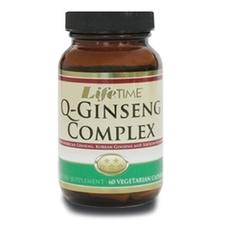 LifeTime - Lifetime Q-Ginseng Complex Veggie Capsules 60 Kapsül
