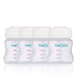 Mamajoo - Mamajoo Silver Anne Sütü Saklama Kapları 4 x 150 ml