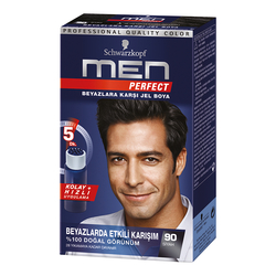 Men Perfect - Men Perfect Saç Boyası 90-Siyah 80ml