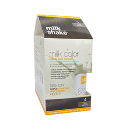 Milk Shake - Milk Shake Milk Color Kalıcı Saç Boyası 4 - Orta Kestane