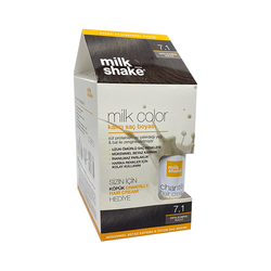 Milk Shake - Milk Shake Milk Color Kalıcı Saç Boyası 7.1 - Orta Kumral Küllü - KÖPÜK HEDİYE