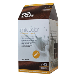 Milk Shake - Milk Shake Milk Color Kalıcı Saç Boyası 7.43 - Orta Kumral Bakır Dore