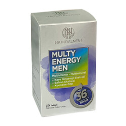 Naturalnest - Naturalnest Multi Energy Men Takviye Edici Gıda 30 Tablet