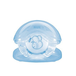 NUK - NUK Baby Blue Kutulu Silikon Uyku Emziği No:1