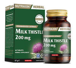 Nutraxin - Nutraxin Herbal Milk Thistle 200mg 60 Kapsül