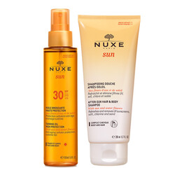 Nuxe - Nuxe Sun SPF30 Bronzlaştırıcı Yağ 150 ml - Şampuan HEDİYE