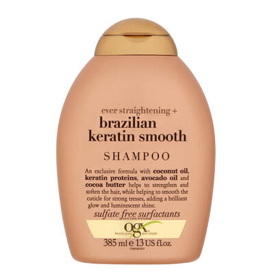 Organix Brazilian Keratin Düz Saçlar için Şampuan 385ml