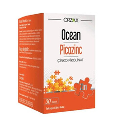 Orzax - Orzax Ocean Picozinc Takviye Edici Gıda 30 Tablet