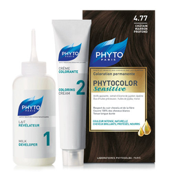 Phyto Saç Bakım - Phyto Phytocolor Sensitive Saç Boyası 4.77 Çikolata Kahve