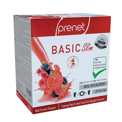 Prenet - Prenet Basic Slim Kırmızı Meyve Aromalı Enerjisi Kısıtlanmış Gıda 16.6 x 20 Saşe