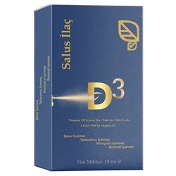Salus İlaç - Salus İlaç Vitamin D3 İçeren Sıvı Takviye Edici Gıda 15 ml