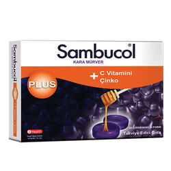 Sambucol - Sambucol Plus Kara Mürver Ekstresi Takviye Edici Gıda 20 Pastil