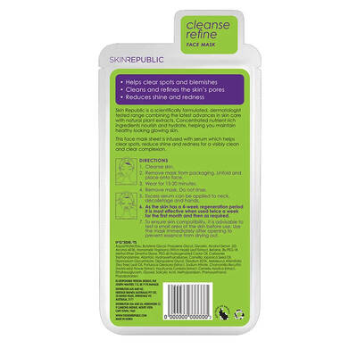 Skin Republic Spots + Blemish Face Mask Sheet 25 ml