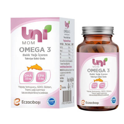 Uni Mom Omega 3 Takviye Edici Gıda 30 Kapsül