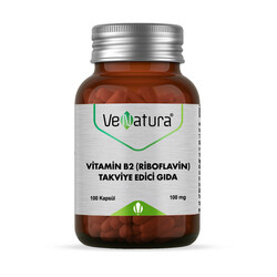 VeNatura - VeNatura Vitamin B2 (Riboflavin) Takviye Edici Gıda 100 kapsül