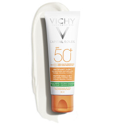 Vichy - Vichy Capital Soleil SPF 50+ Matlaştırıcı Yüz Güneş Kremi 50 ml