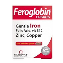 Vitabiotics - Vitabiotics Feroglobin Iron Takviye Edici Gıda 30 Kapsül