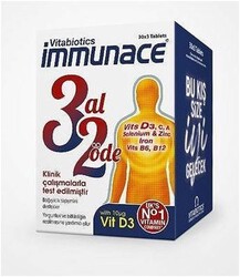 Vitabiotics - Vitabiotics İmmunace 3'lü Paket 30 Tablet