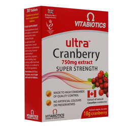 Vitabiotics - Vitabiotics Ultra Cranberry 750 mg Extract 30 Tablet