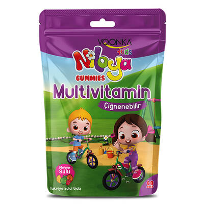 Voonka Kids Niloya Gummies Multivitamin Çiğnenebilir 60 Adet - Meyve Sulu Voonka Kids Niloya Gummies Multivitamin Çiğnenebilir 60 Adet - Meyve Sulu