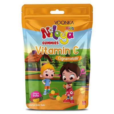 Voonka Kids Niloya Gummies Vitamin C Çiğnenebilir 60 Tablet - Meyve Sulu