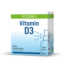 Voonka - Voonka Vitamin D3 1000 IU Takviye Edici Gıda Sprey 20 ml - Avantajlı Ürünler